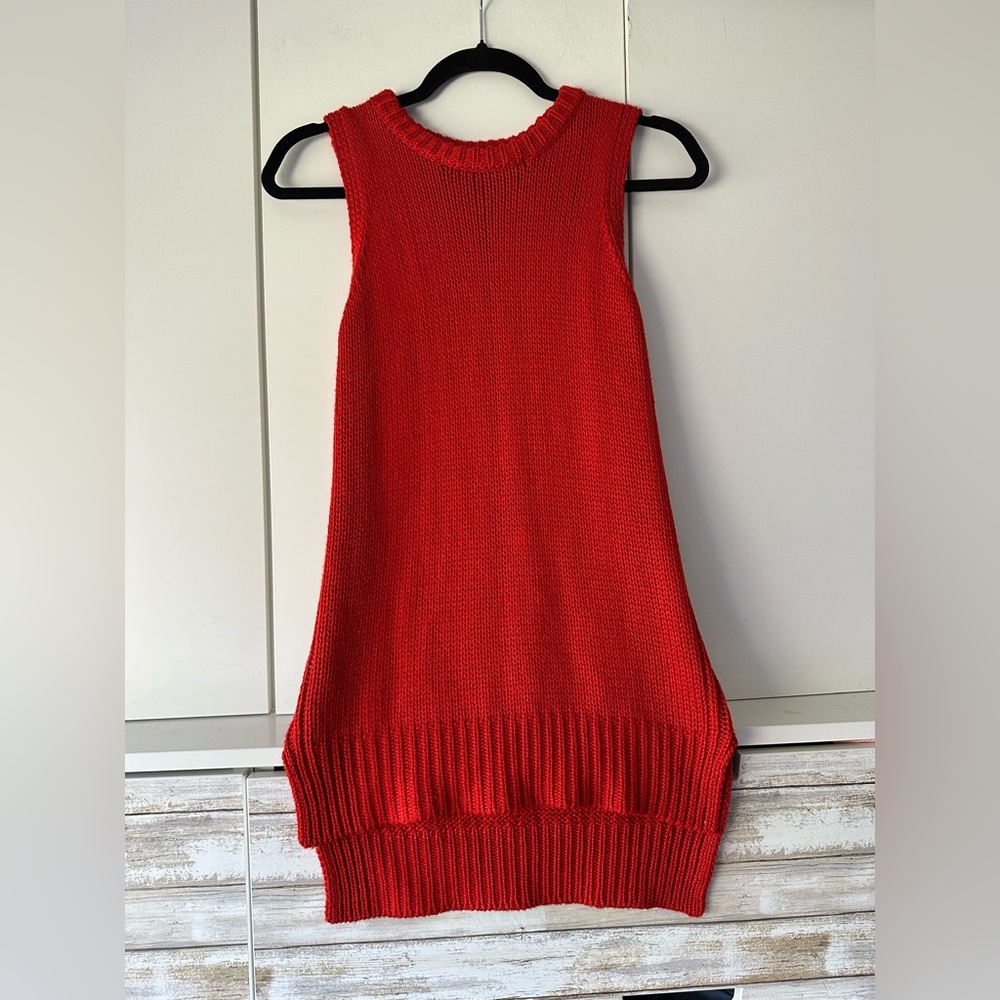 ❤️ Kenneth Cole Knit Tank Sweater XS Chunky Sleeveless